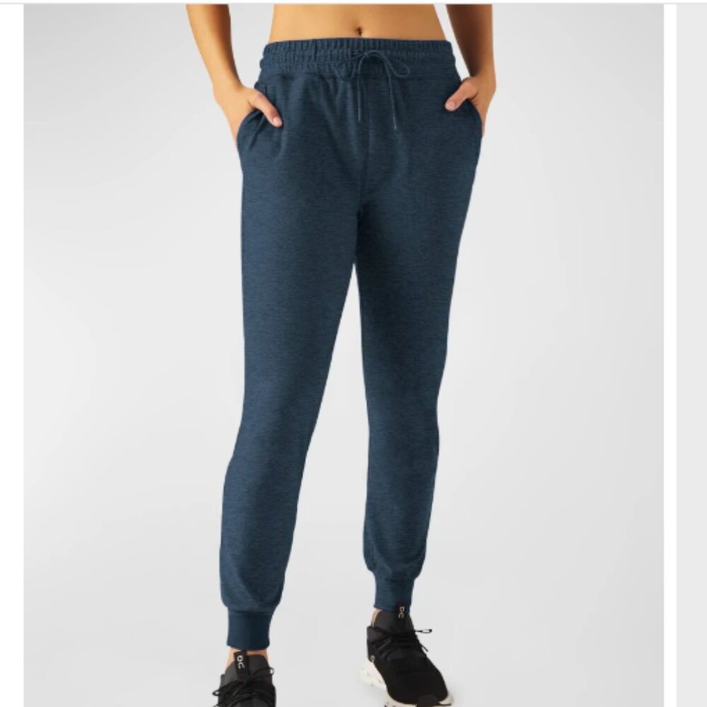 Beyond Yoga Spacedye Commuter Midi Joggers Nocturnal Navy